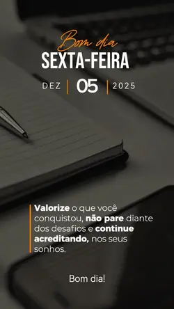 Sexta-feira bom dia 