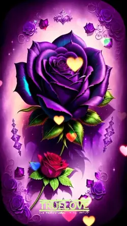 Bunga rose ungu 