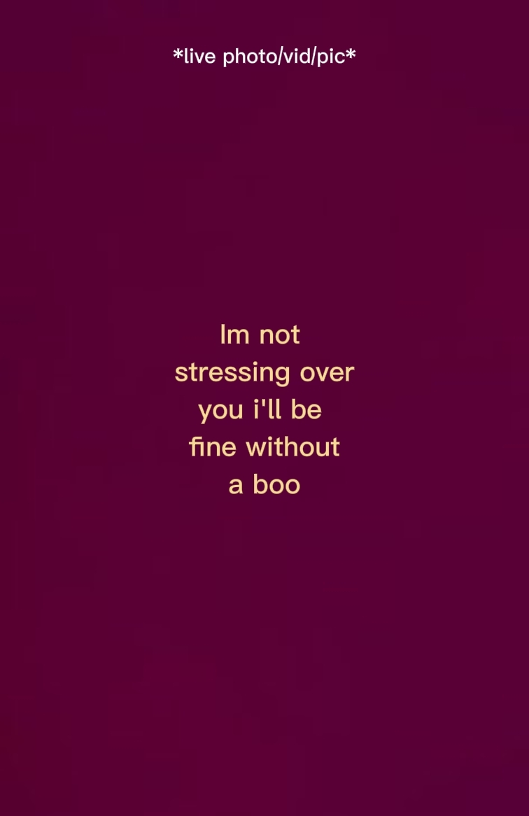 Im not stressing