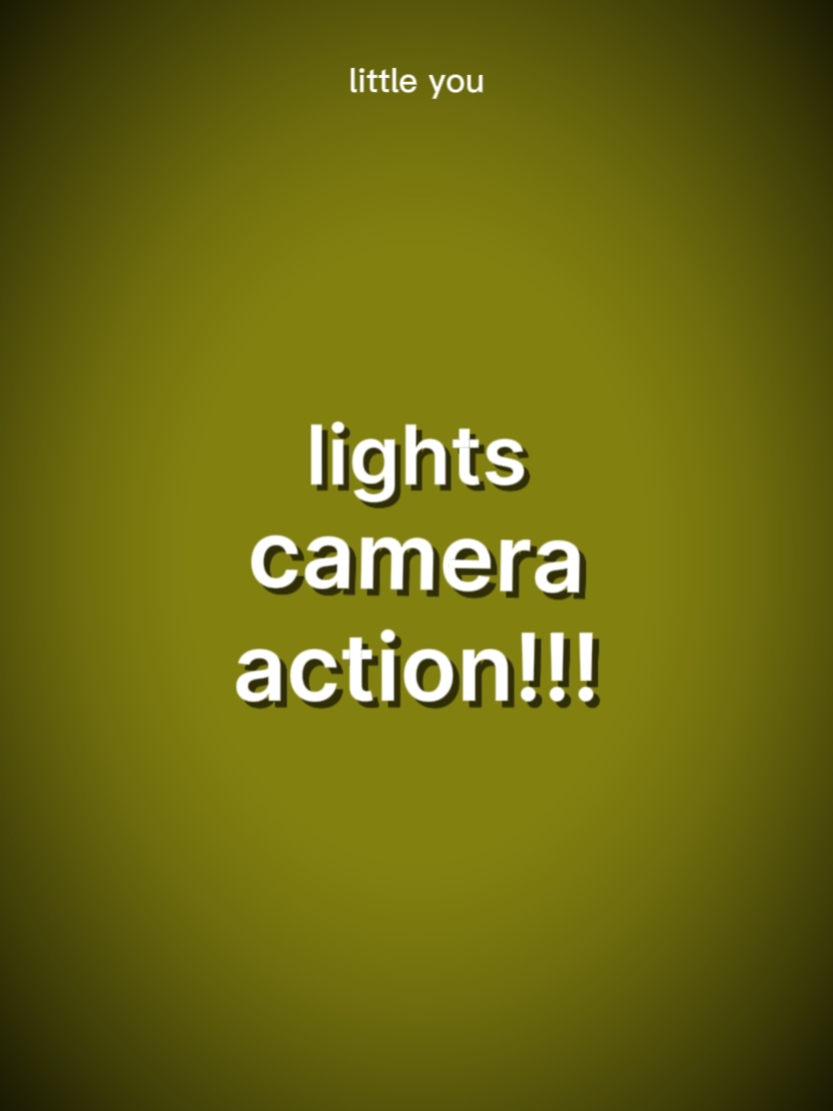 LIGHTS CAMERA ACTION
