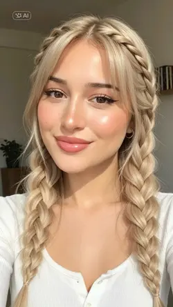 blonde braids Hair