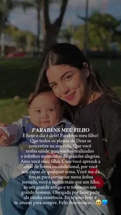 Parabéns filho