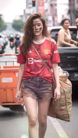 คนเก็บขวด ai