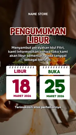 PENGUMUMAN LIBUR