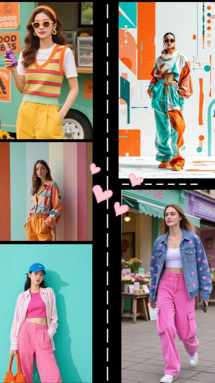 Traje colorido