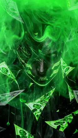Glow green smoke