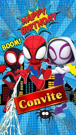 Convite Spider-Man 