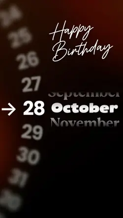 HBD 28 OCTOBER