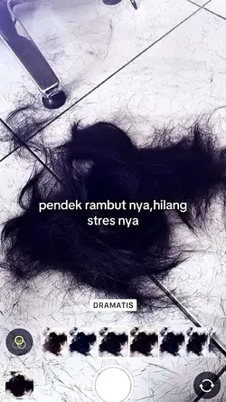 pendek rambutnya