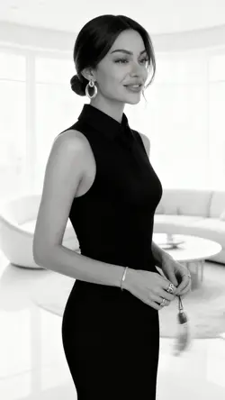 Black White