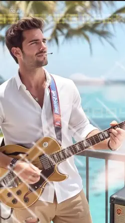 A musician guitar ai