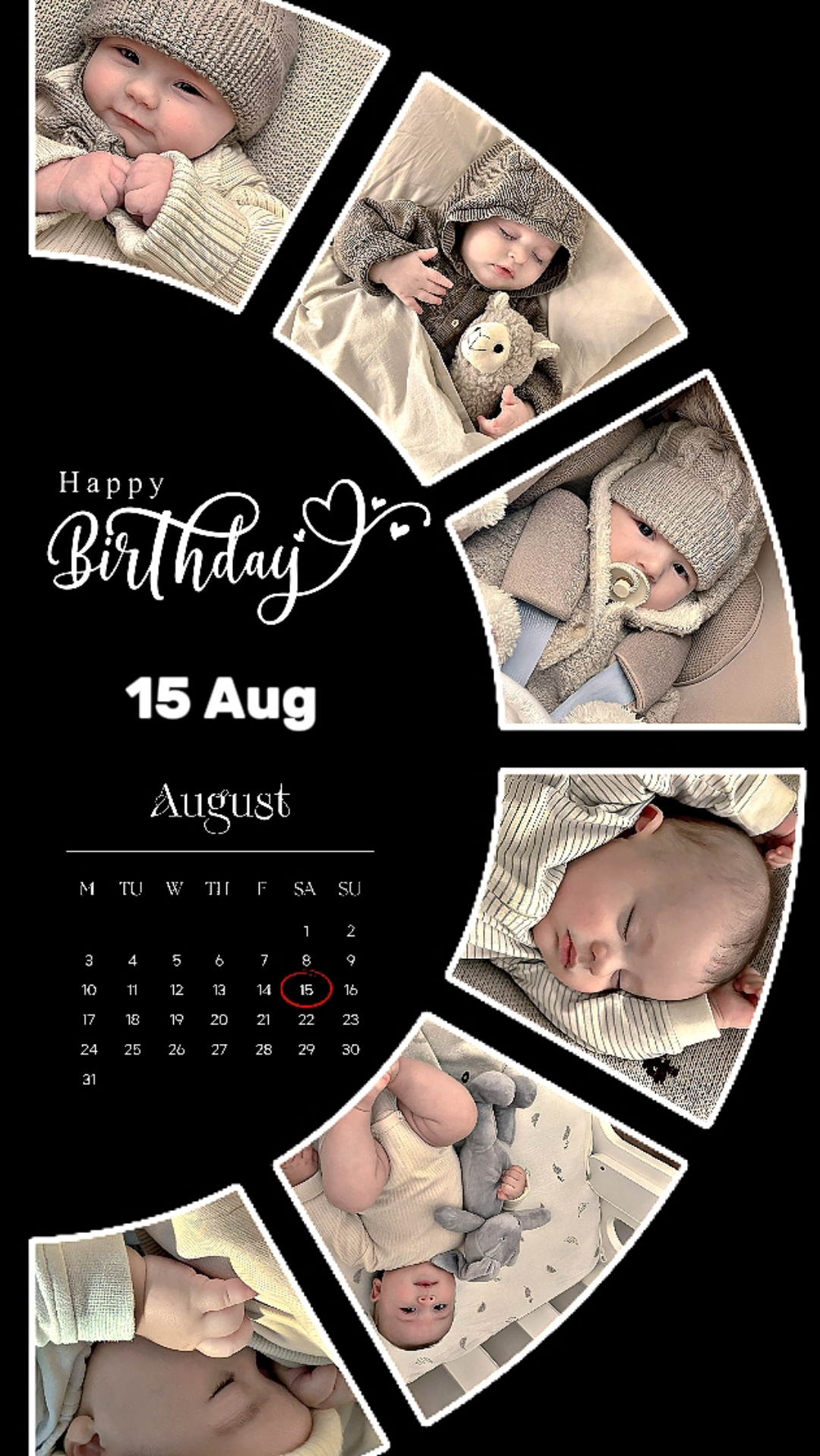 HBD BABY 15 AUG