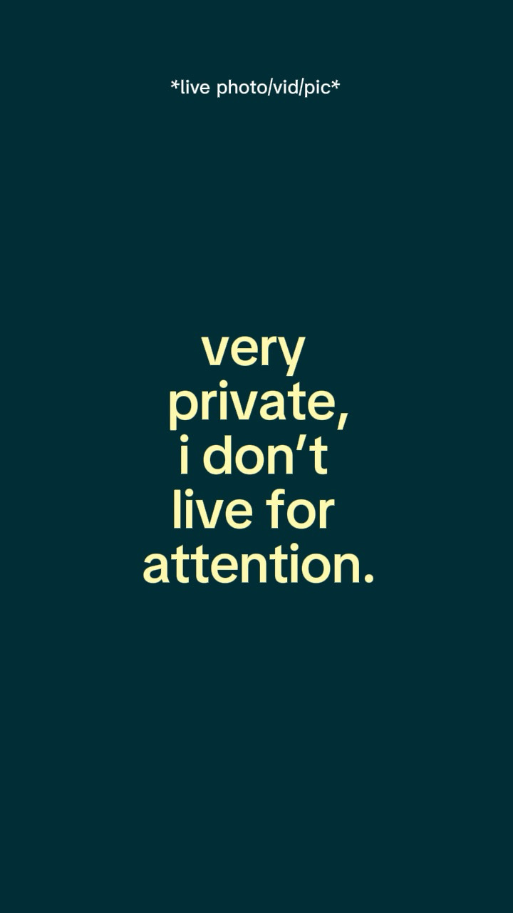 live for attention 