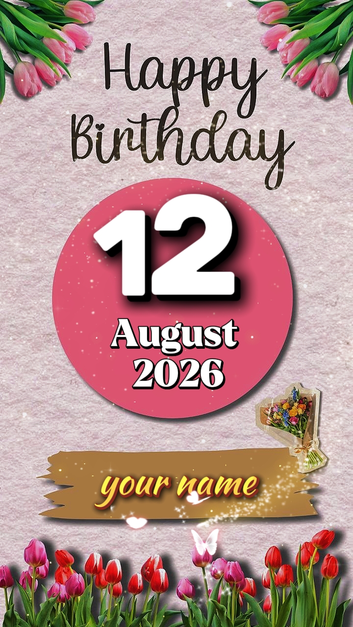 HBD 12 de agosto de 2026