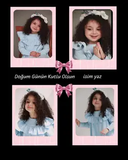 Doğum günü şablon
