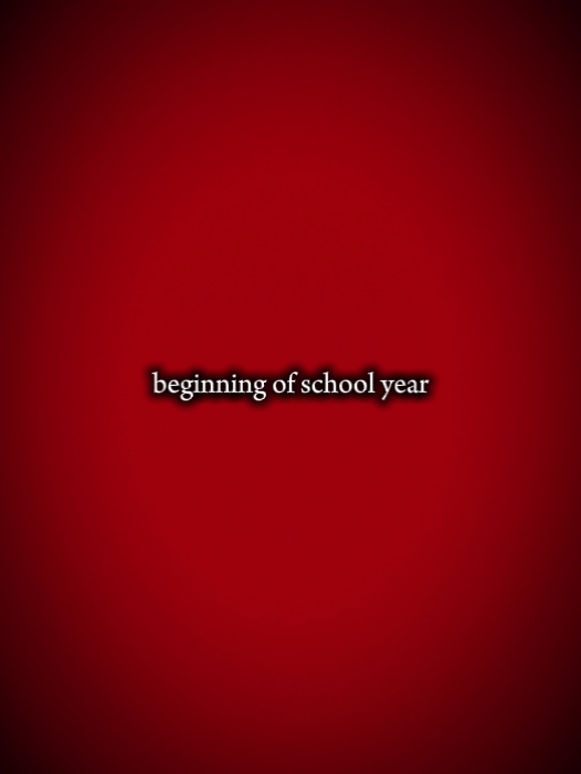 beginning of school