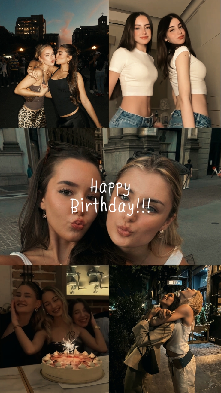 birthday collage