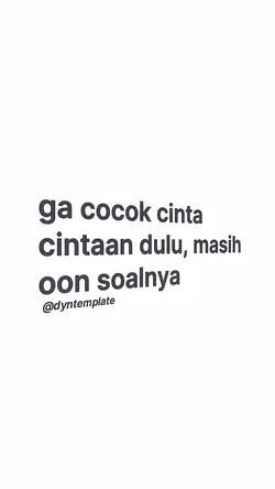 ga cocok cinta