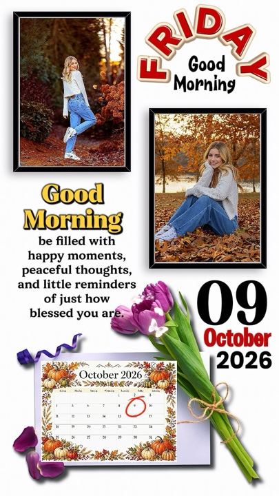 Friday 9 October2026