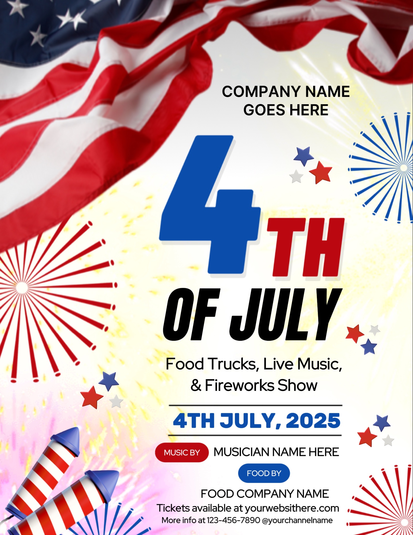 Poster 4 Juli 🇺🇸🎇🎆