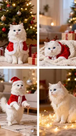 Christmas cat