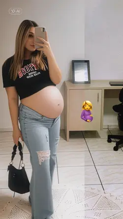 como seria eu grávid