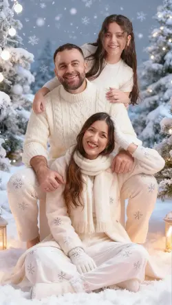 White Xmas Fam photo