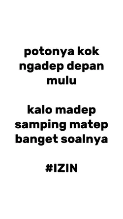 potonya kok ngadep