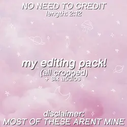 editing pack!!