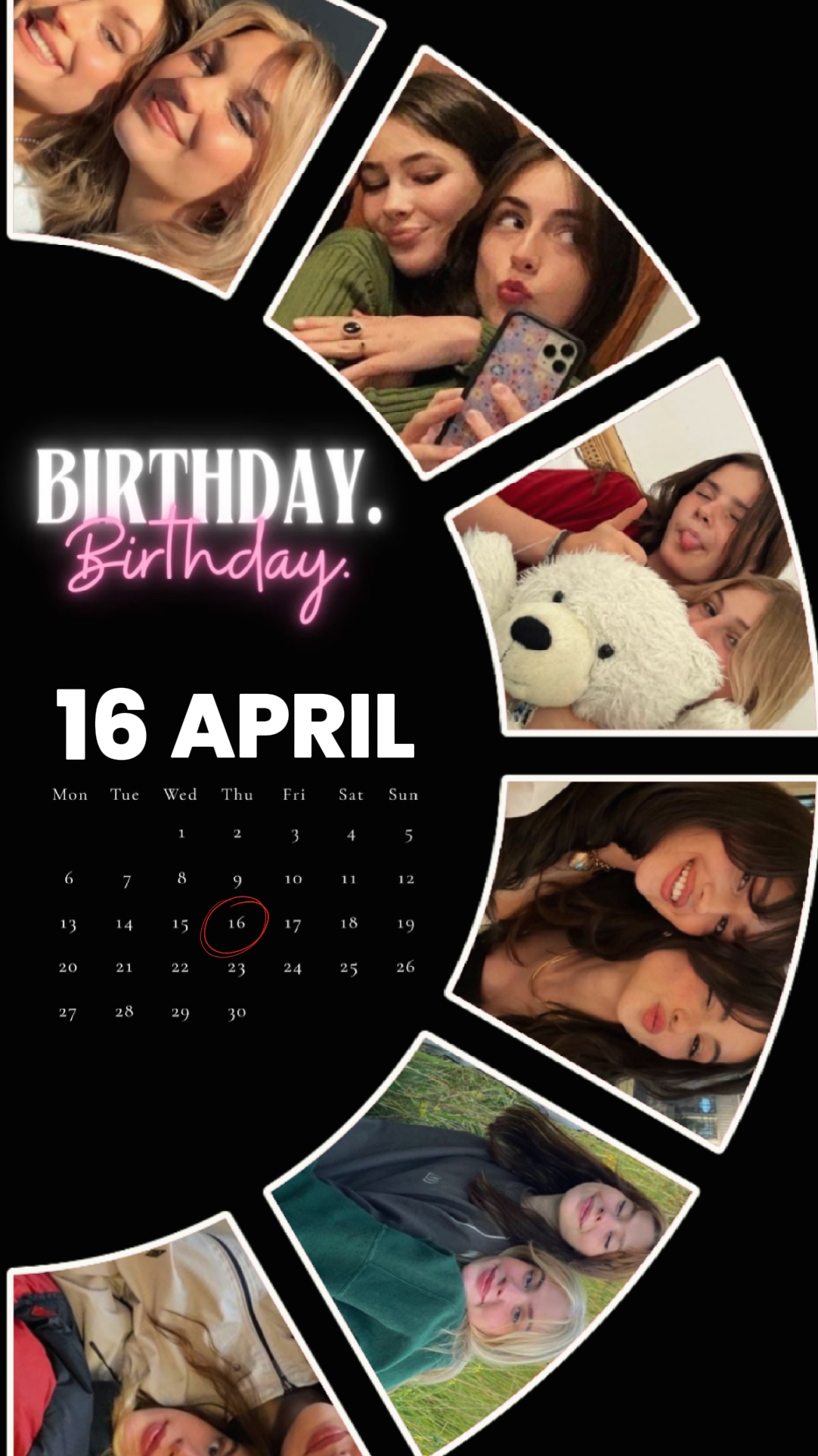 Birthday 16 April 