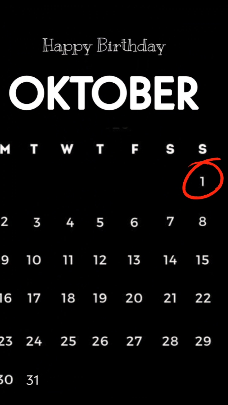hbd 1 oktober