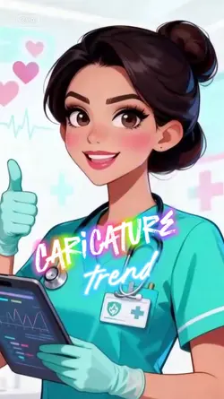 nurse caricature