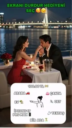 Durdur ekranı hediye