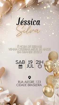 Convite aniversário