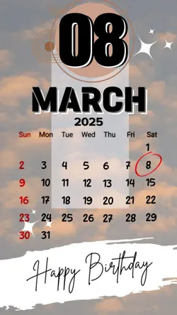 HBD 8 MARCH 2025