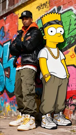 AI simpsons grafiti 