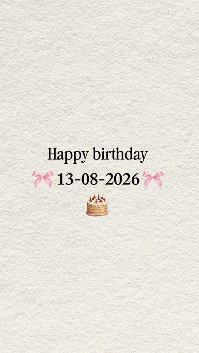 BDAY SON 13 AUGUST 