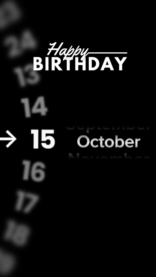 HBD 15 OCTOBER 
