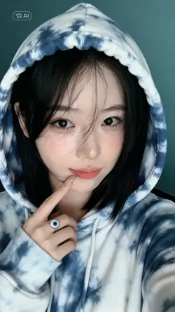 AI hoodie selfie