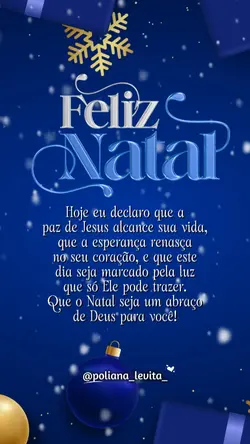 FELIZ NATAL MENSAGEM
