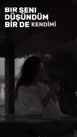 Bir seni düşündüm 