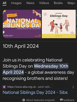 siblings day| 10/04!