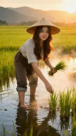 farmer ricefield