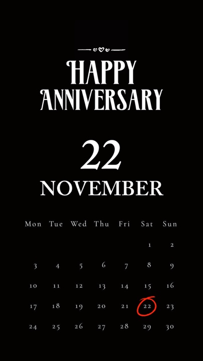 ANNIV 22. NOVEMBER 