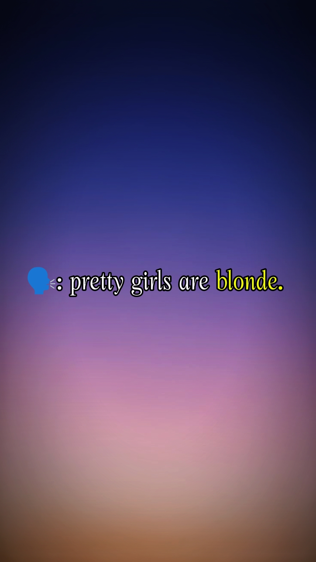 Les jolies filles sont blondes