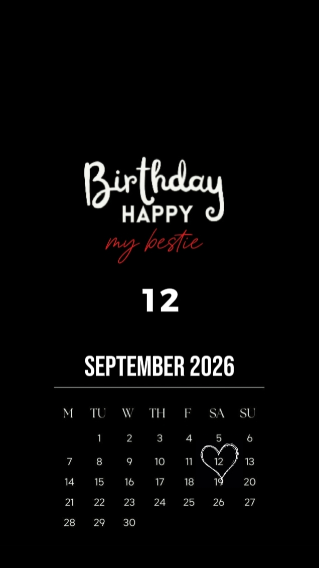 HBD MY BESTIE 12 SEP