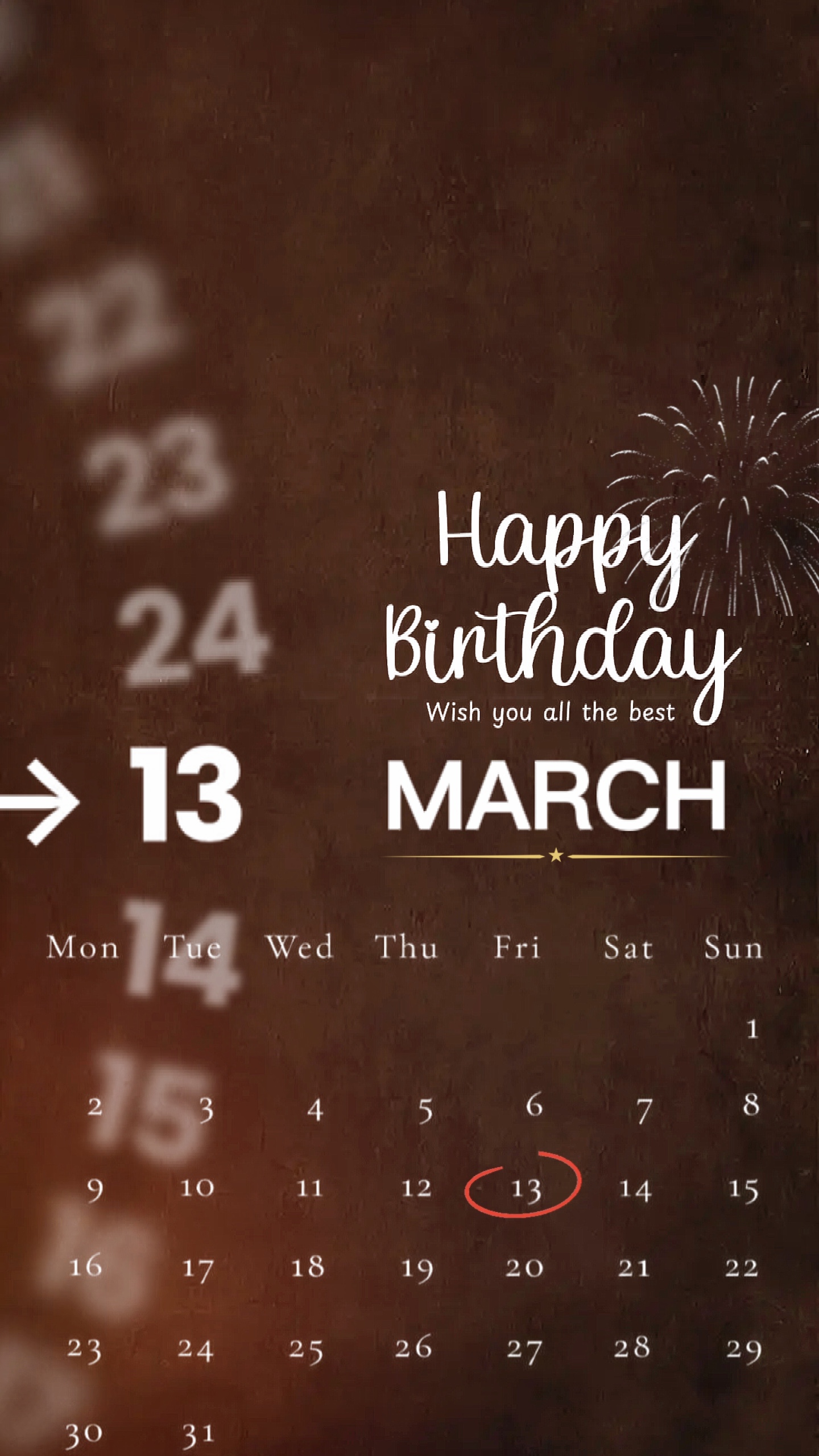 13 Maret Ulang Tahun
