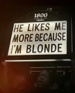 I'm blonde