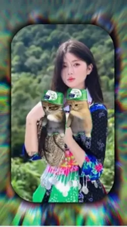 2 ảnh mẫu mèo nhảy