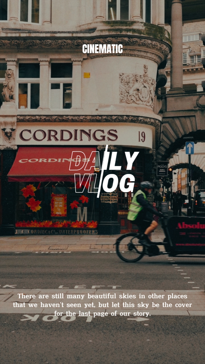 Cinematic vlog